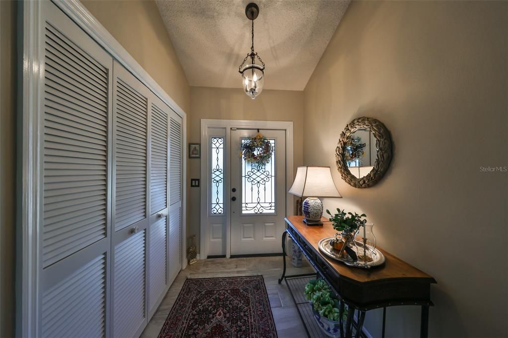 Foyer/Entryway with Closet