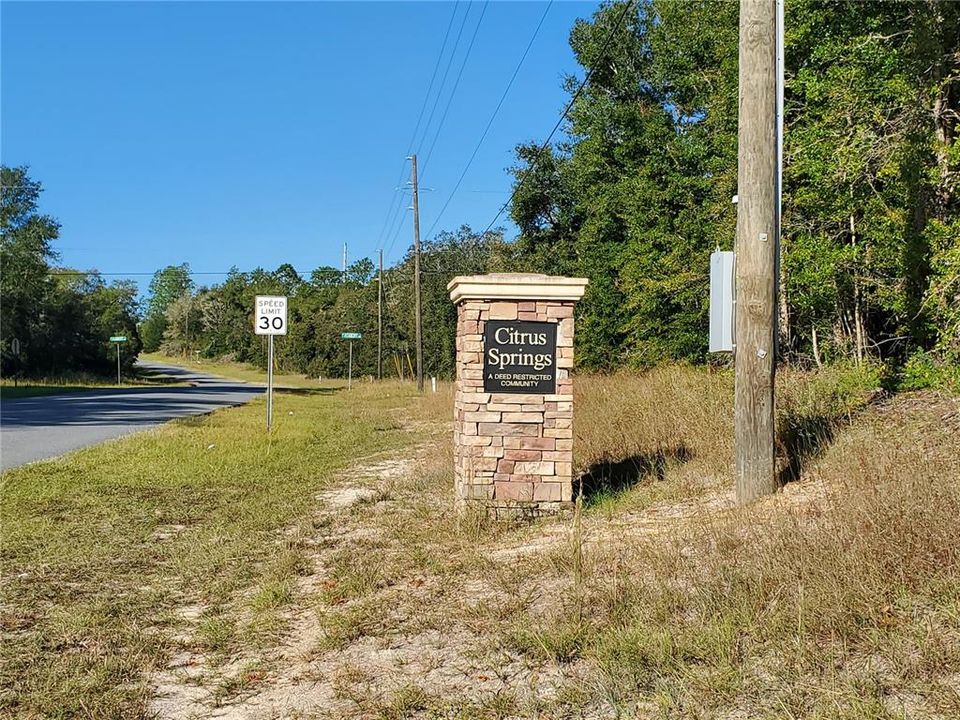 Development sign