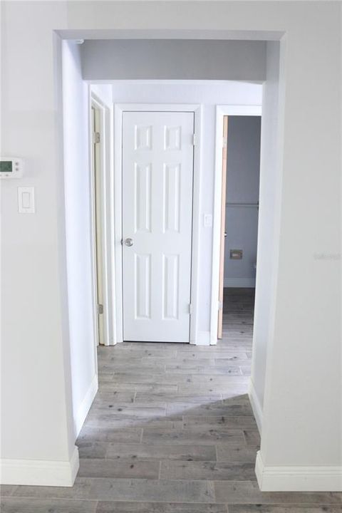 Hallway to master bedroom and second bedroom