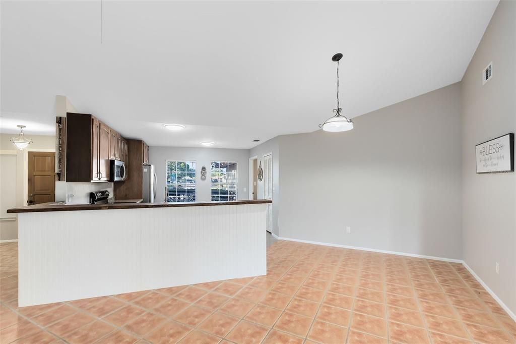 A great dining area is just off the kitchen!