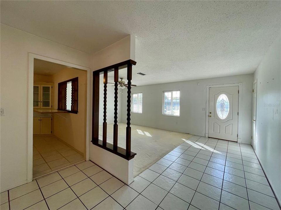 Dining Room, Living Room, Front Door