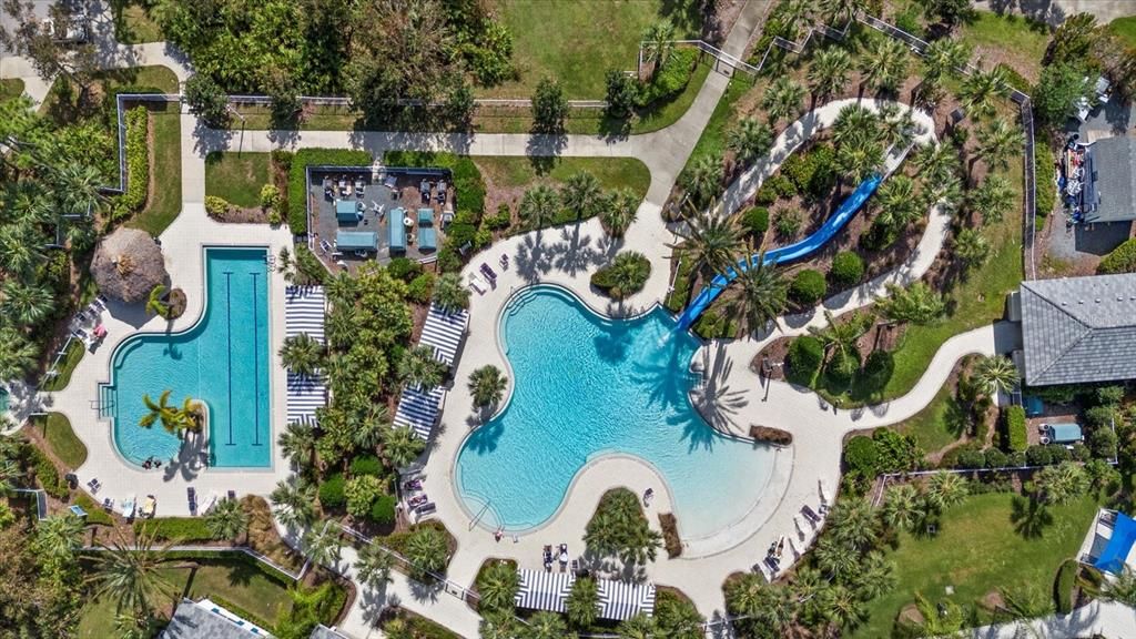 Grand Palm pool one of two clubhouses.