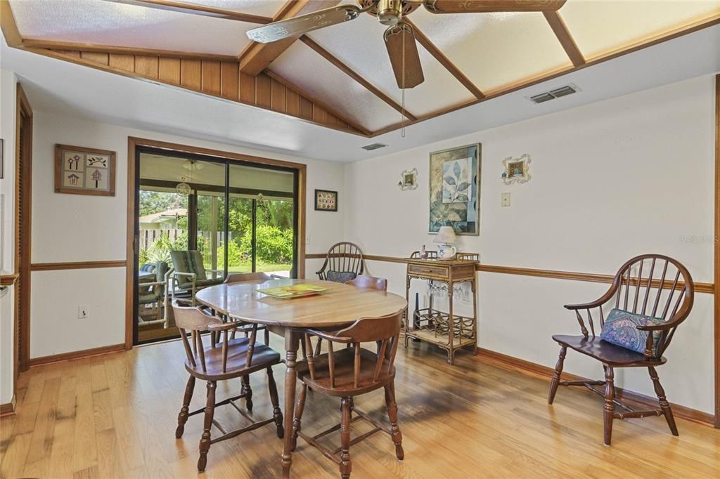 Glass Sliding Doors from Kitchen into the Florida Room