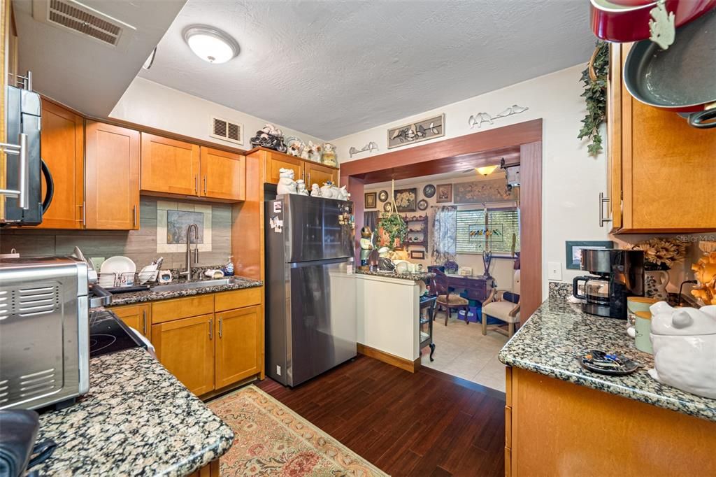 Kitchen with Granite countertops