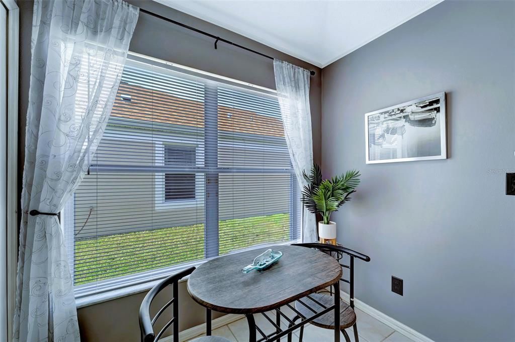 Dining area in the kitchen