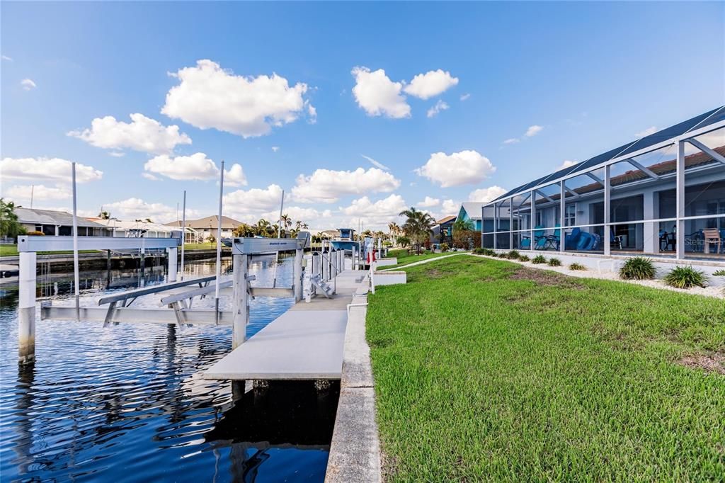 CONCRETE DOCK AND BOAT LIFT