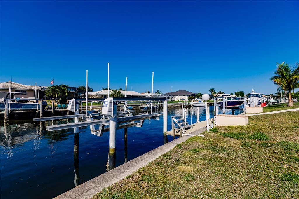 CONCRETE DOCK AND BOAT LIFT