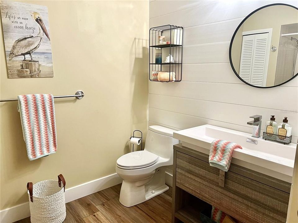 Upstairs: Fantastic New Guest Bathroom