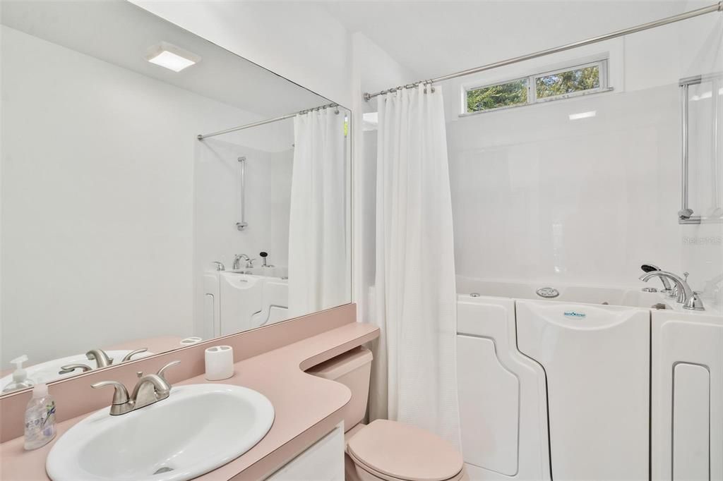 Guest Bathroom with a Stand Up Tub