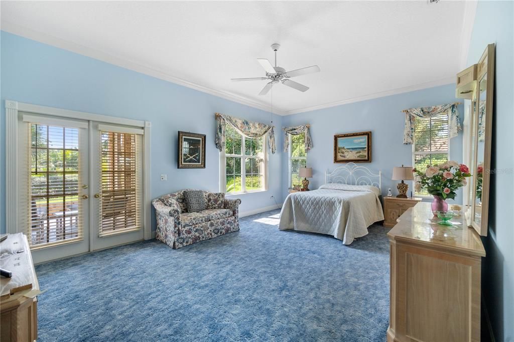 Master Bedroom w/French Doors to Lanai