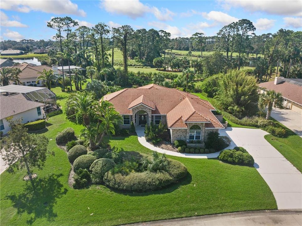 Lush Landscaped Yard