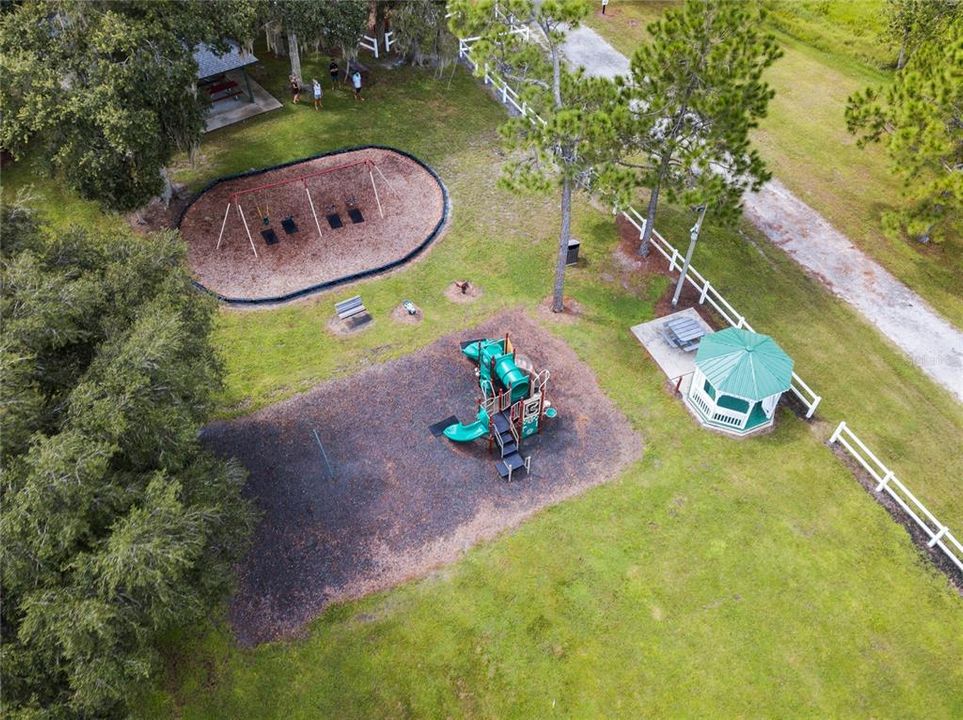 Aerial of community  park