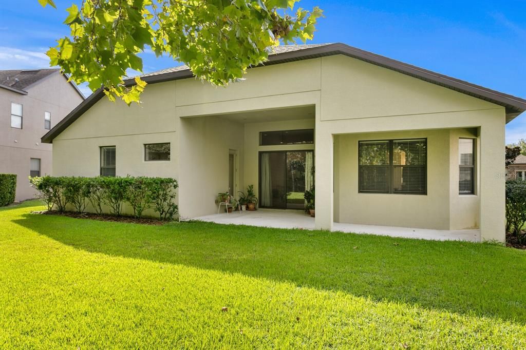 Views of the back of the home