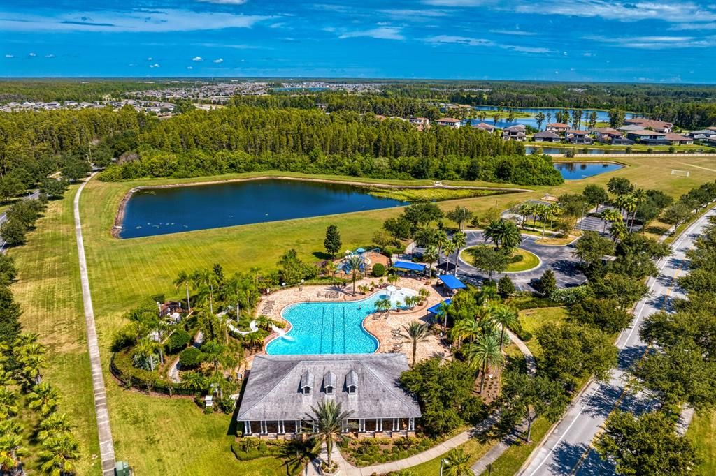 Aerial view of Stonebrier Amenity Center