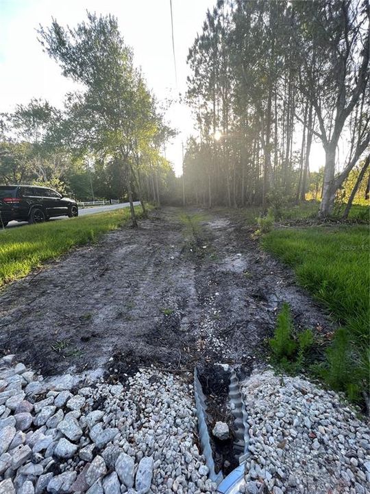 culvert for driveway already in