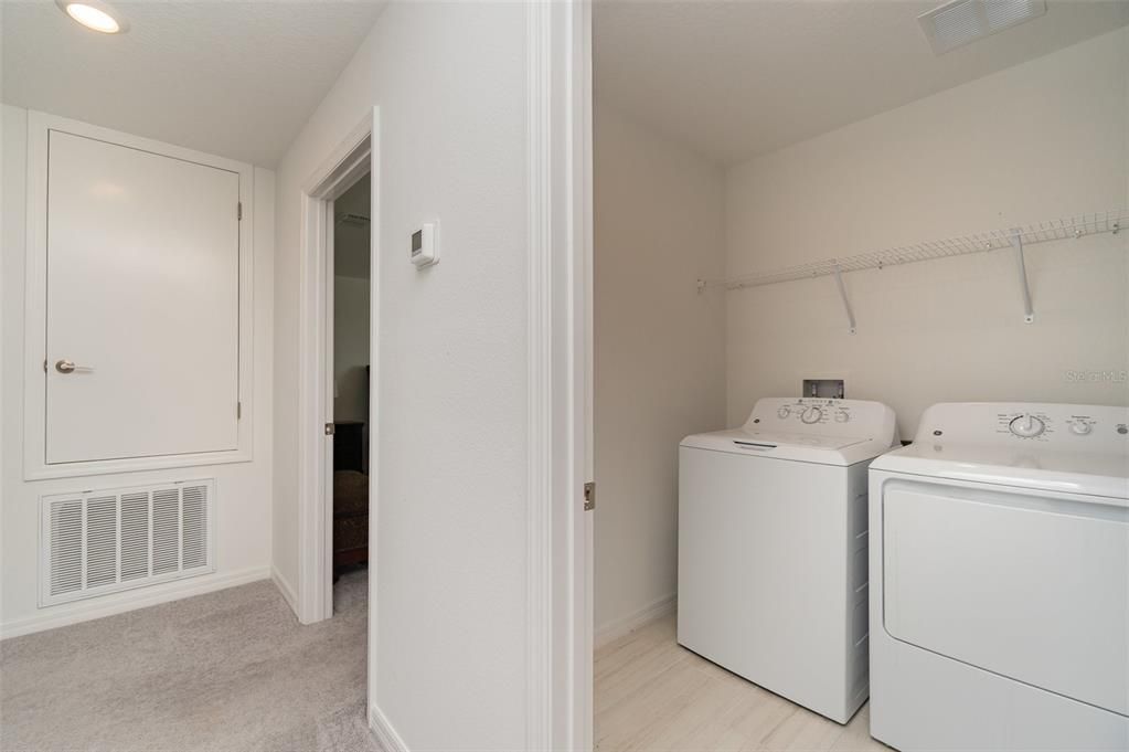 Upstairs Laundry Closet