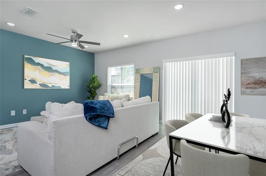 Dining Area Virtually Staged