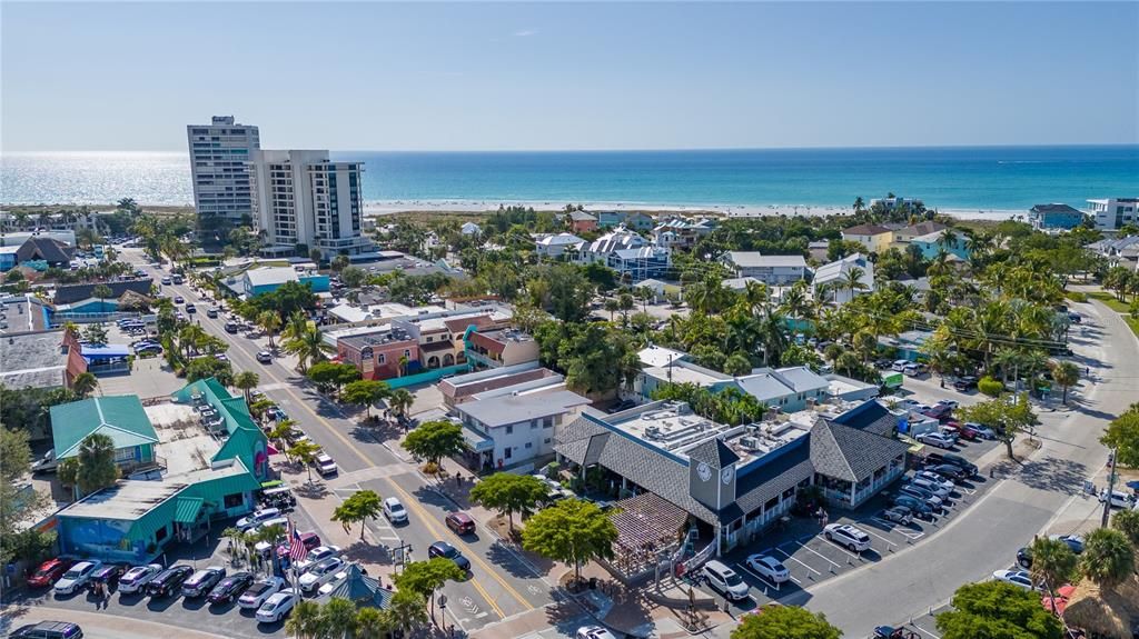 Siesta Key Village and beach view