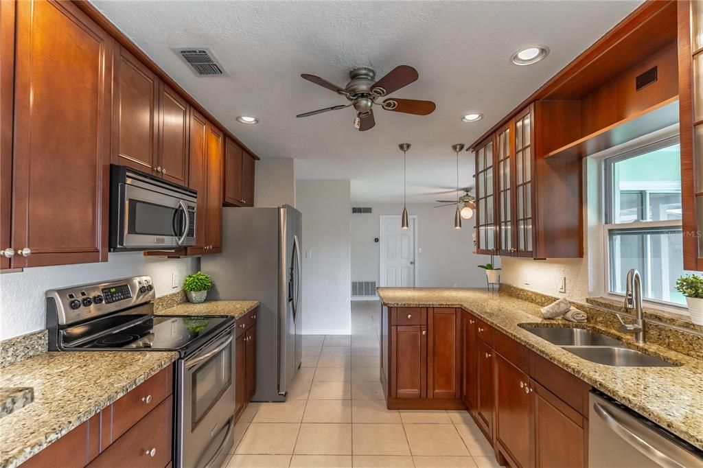 Kitchen with Granite Counters