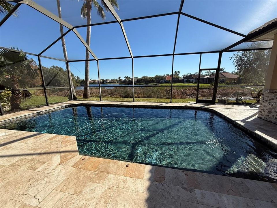 Pristine saltwater pool.