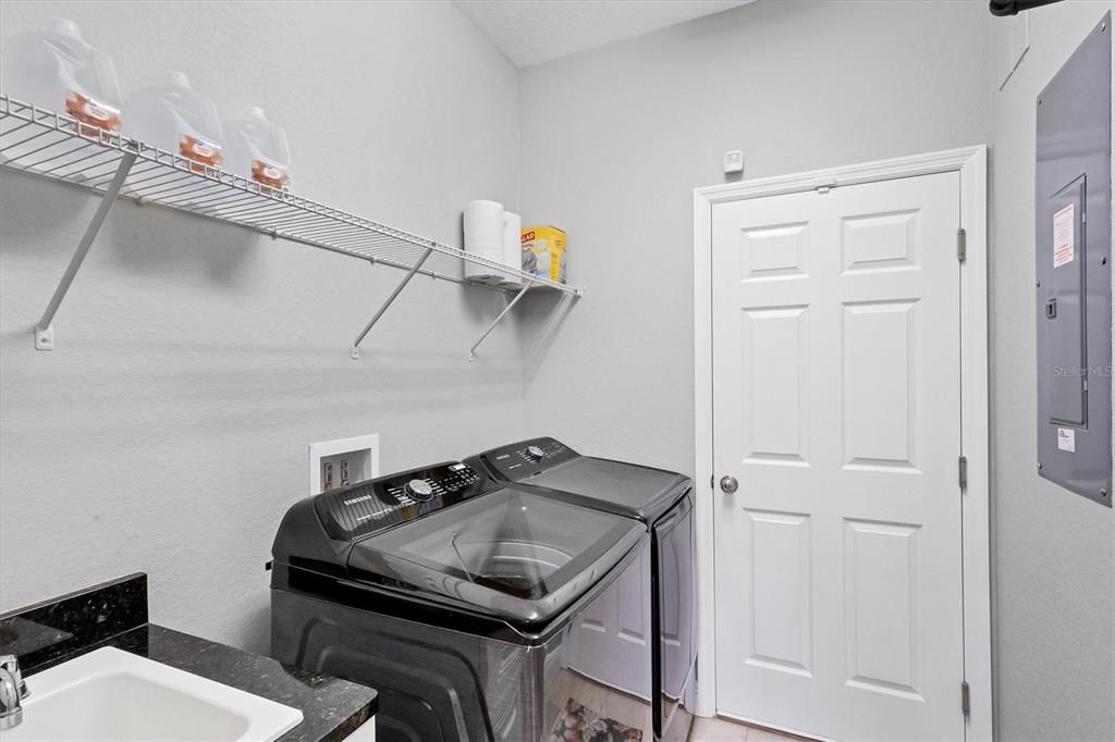 Laundry Room also has a utility sink