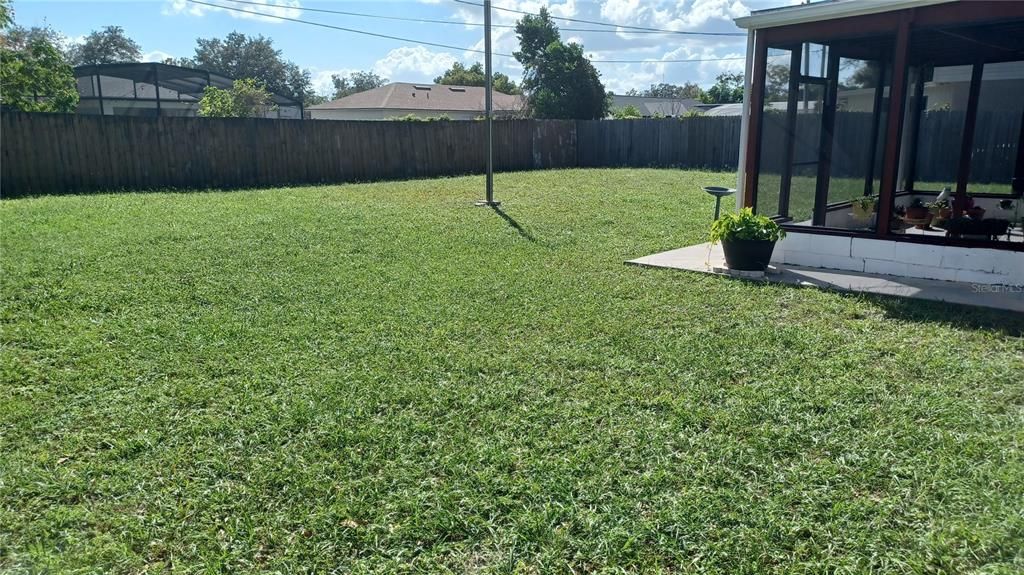 Fenced Backyard