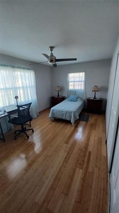 Second Bedroom with bamboo floors