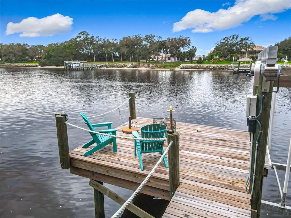 Sitting area on Dock