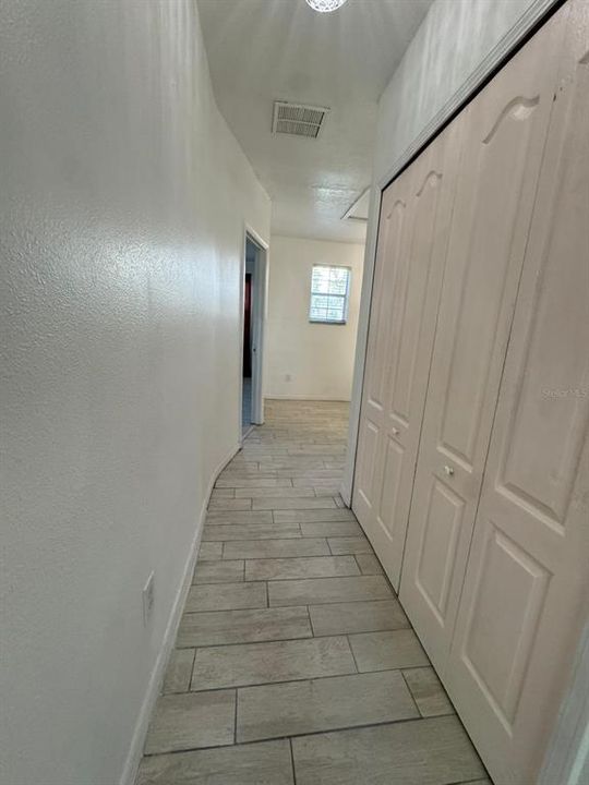 Hallway with a storage coset