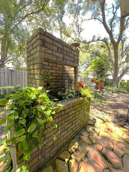 backyard brick bbq grill