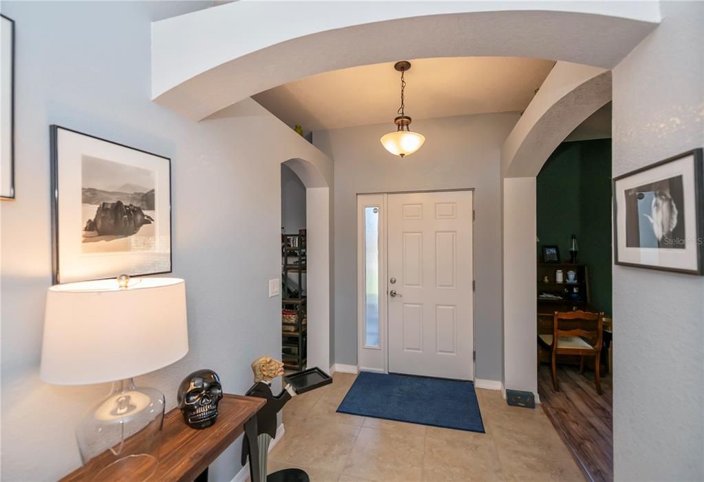 The front door enters into a spacious foyer with access to each of the other rooms in the home.