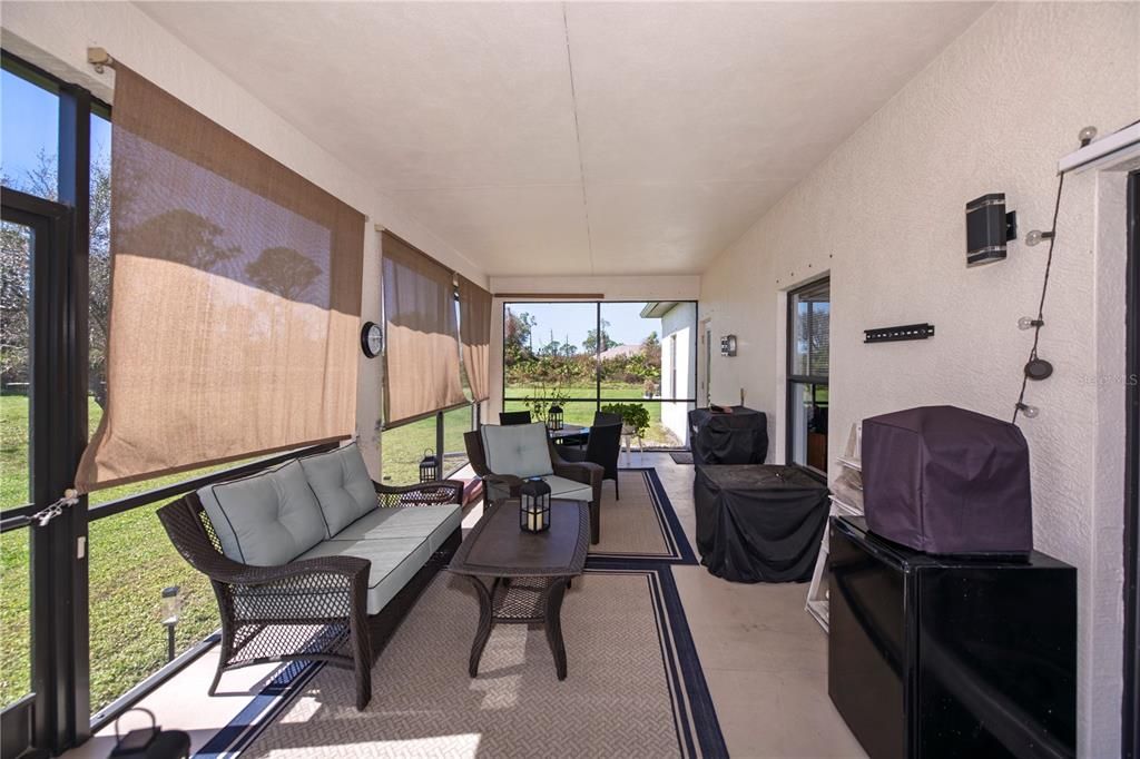 The lanai is  great additional living space and a place to enjoy our beautiful weather.