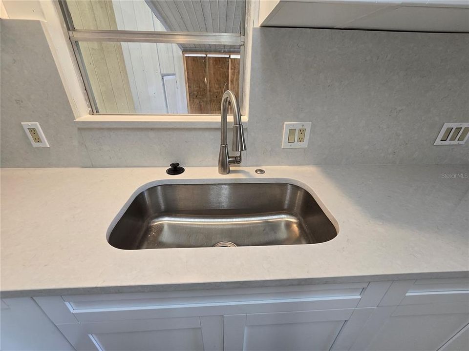 New sink, faucet and granite