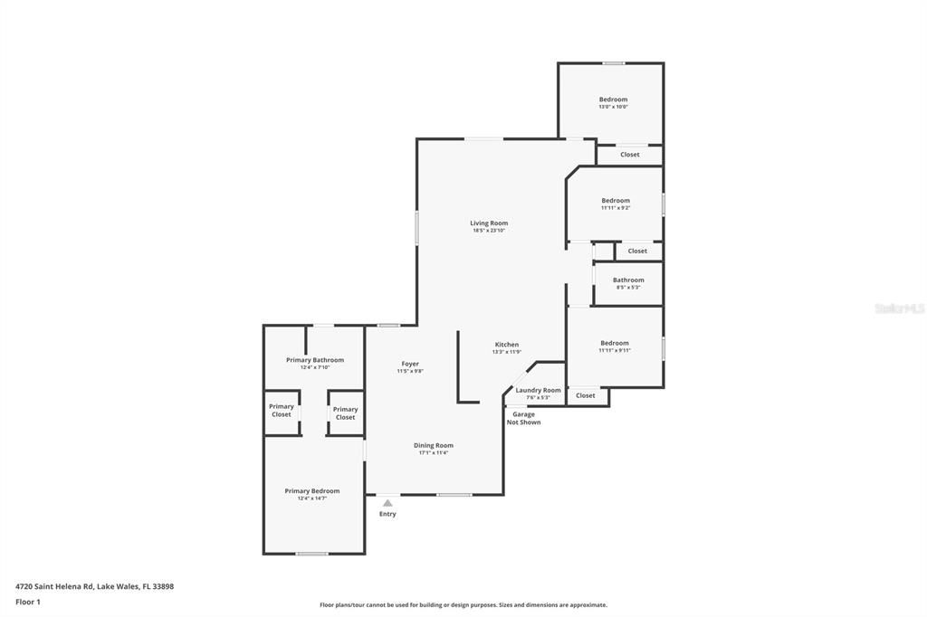 На продажу: $400,000 (4 спален, 2 ванн, 1802 Квадратных фут)