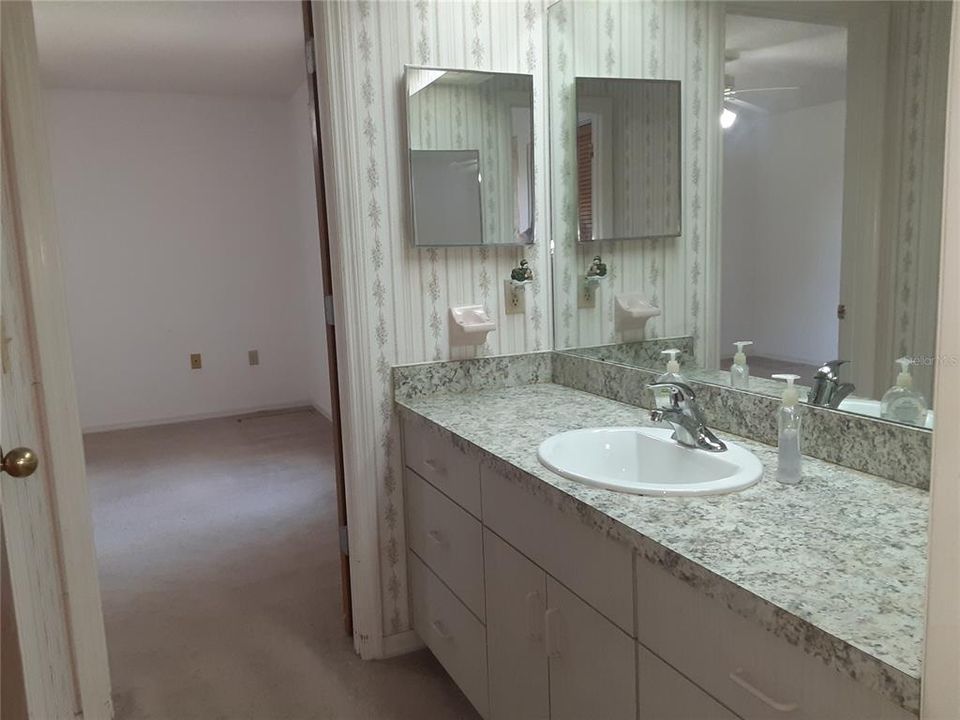 Master bath vanity