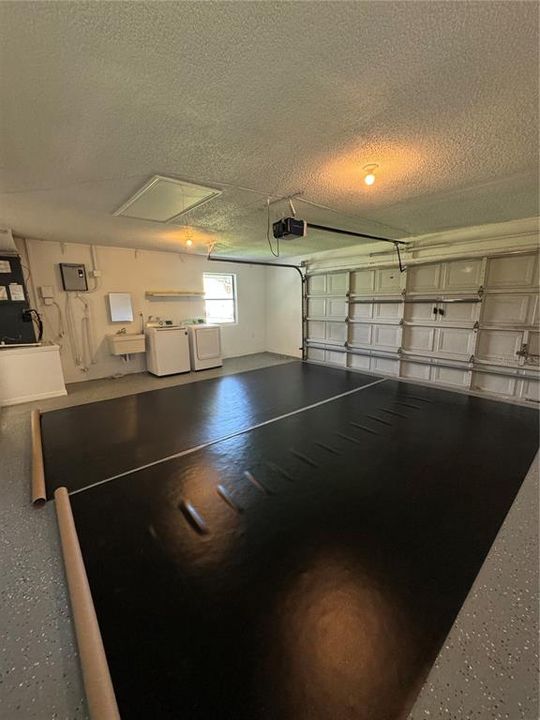 Garage floor freshly redone