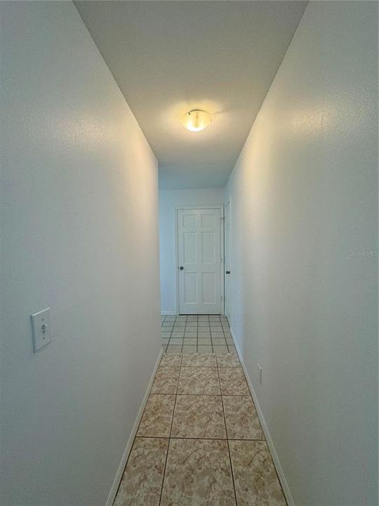 Hallway to the garage