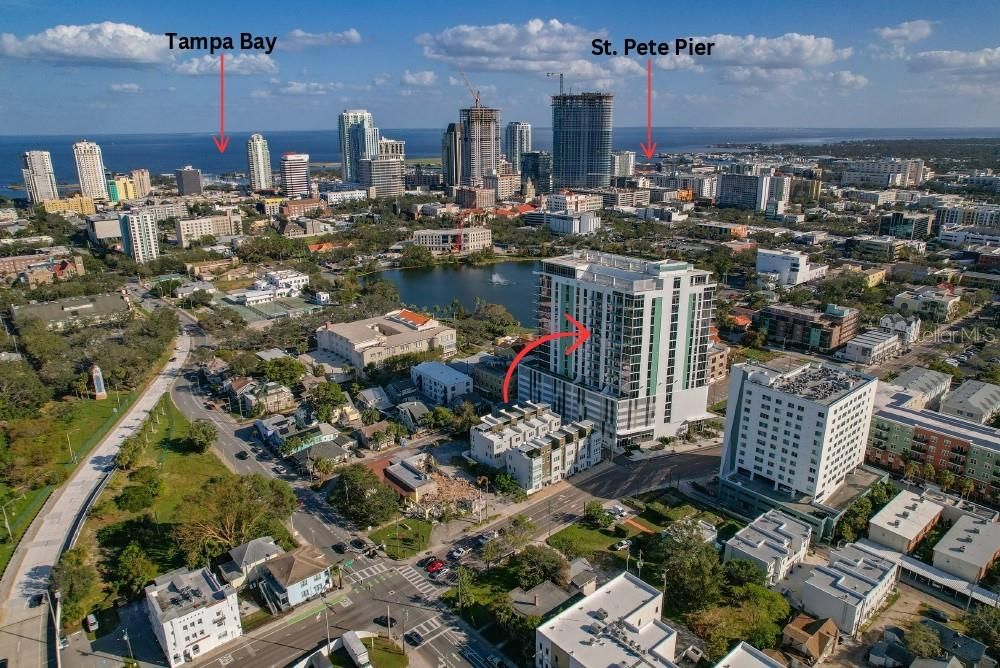 STONES THROW TO THE ST. PETE PIER!