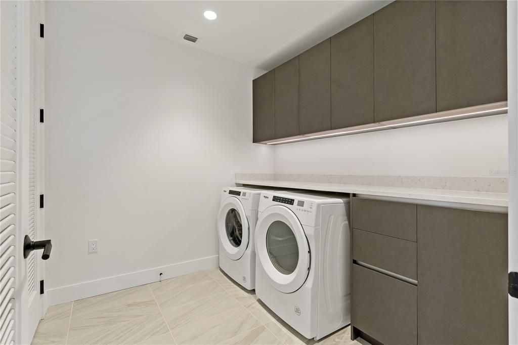 SPACIOUS LAUNDRY ROOM WITH UTILITY CLOSET!