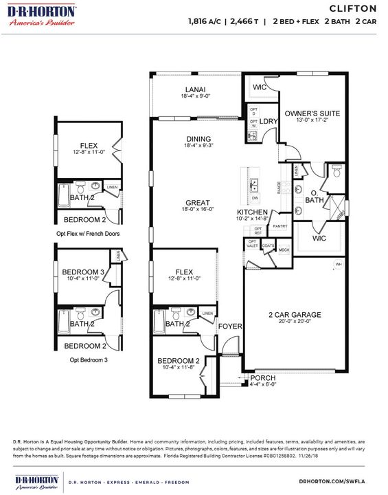 For Sale: $499,900 (2 beds, 2 baths, 1832 Square Feet)