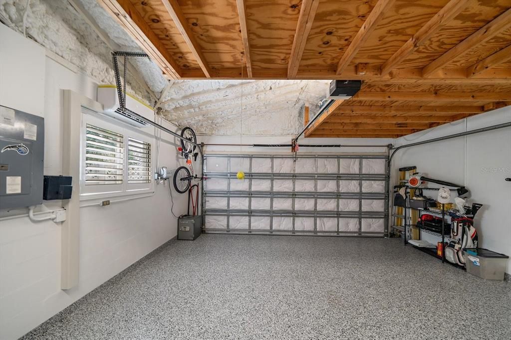 2 car garage with insulation and Mini Split A/C