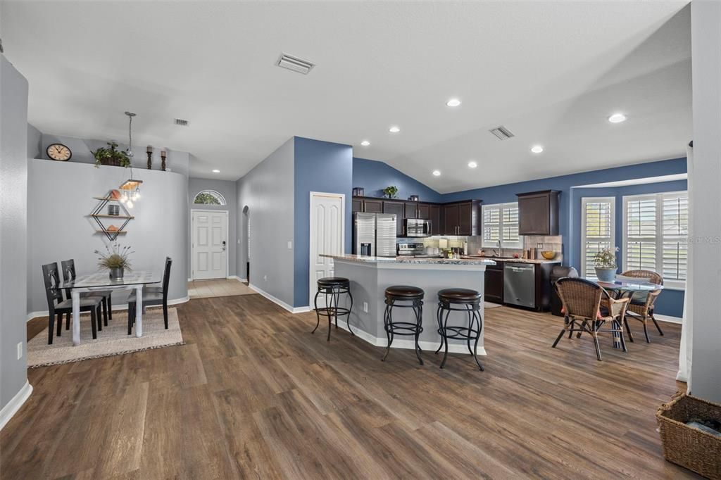 Bright and spacious with some designer touches and stainless steel appliances.