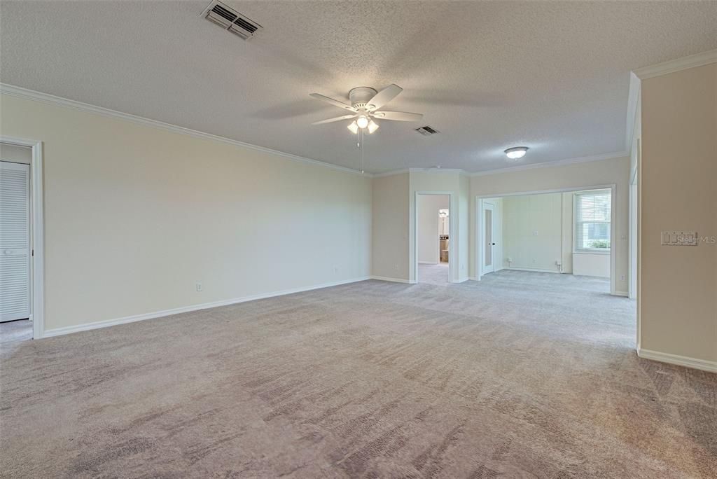 Great room has newer carpets and is freshly painted in neutral colors - just move right in!