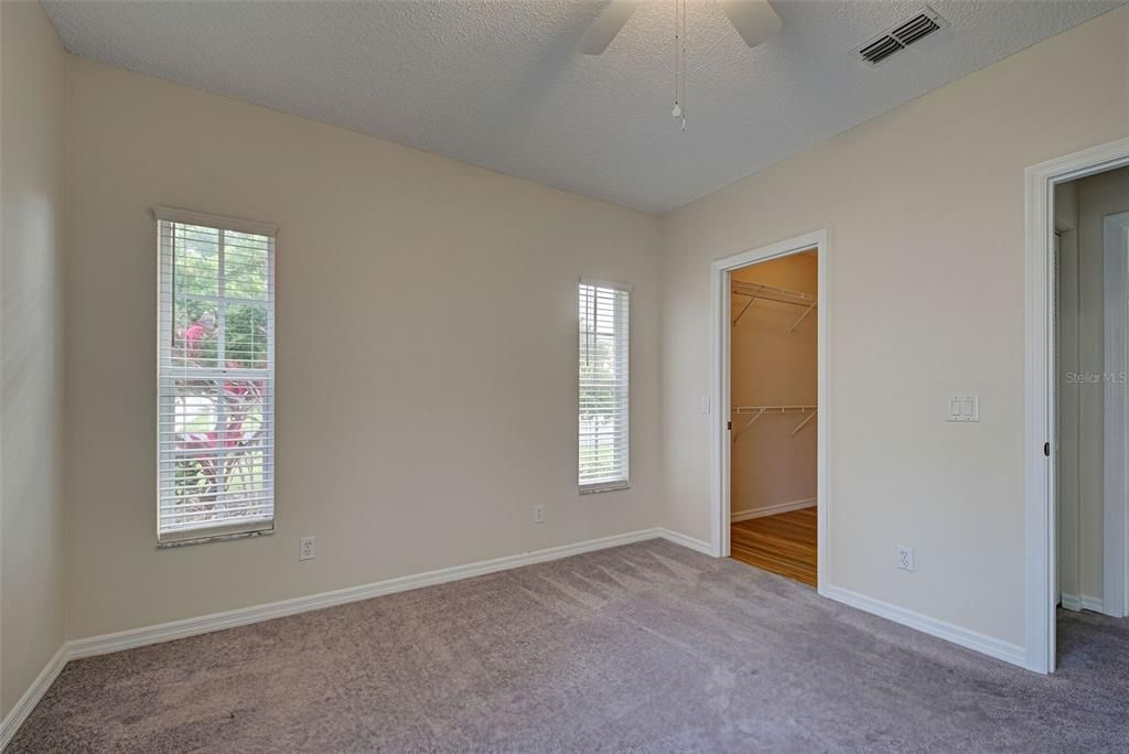 2nd bedroom is light and bright and has another walk-in closet - wow!