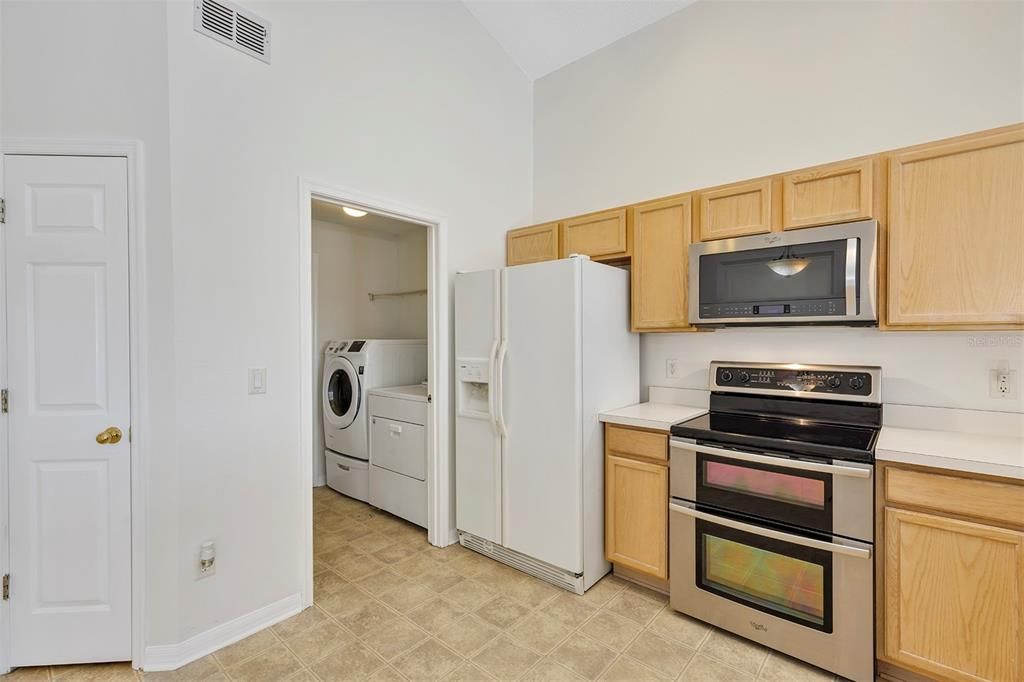 Kitchen view towards Laundry Room