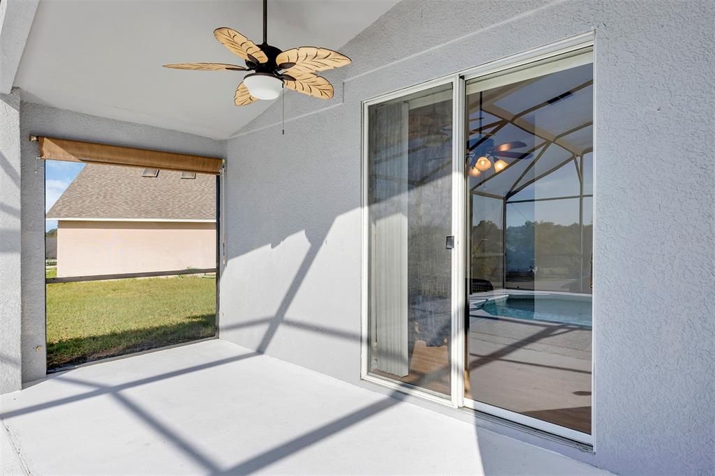 Primary Bedroom Private  Screened area- great for morning coffee