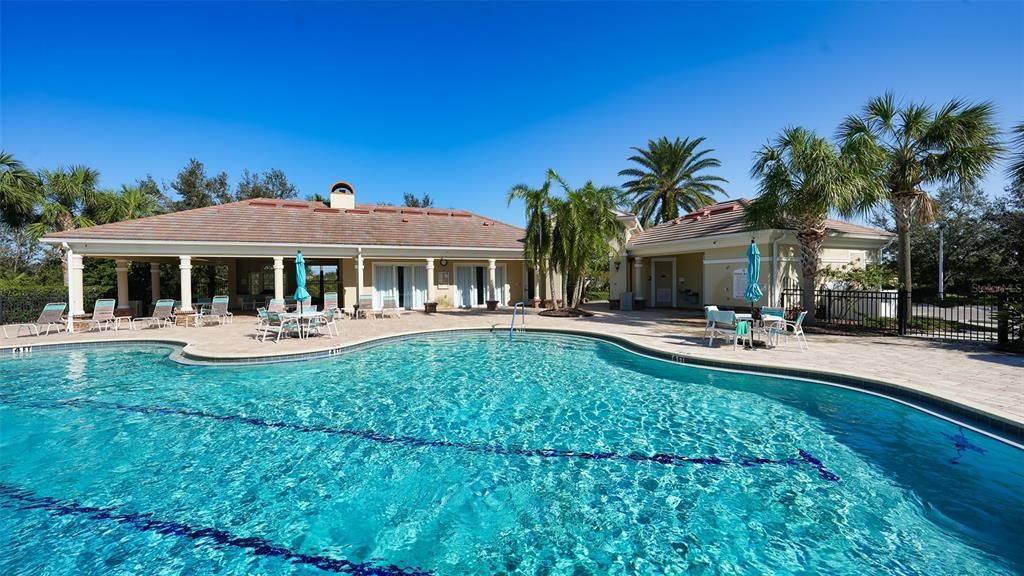 Community heated pool within walking distance