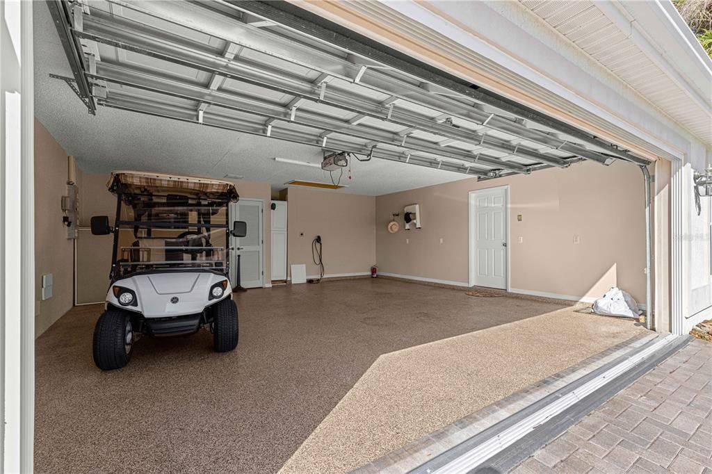 OVERSIZED 2 CAR GARAGE / ELECTRIC CHARGING STATION / DEEP AND WIDE /