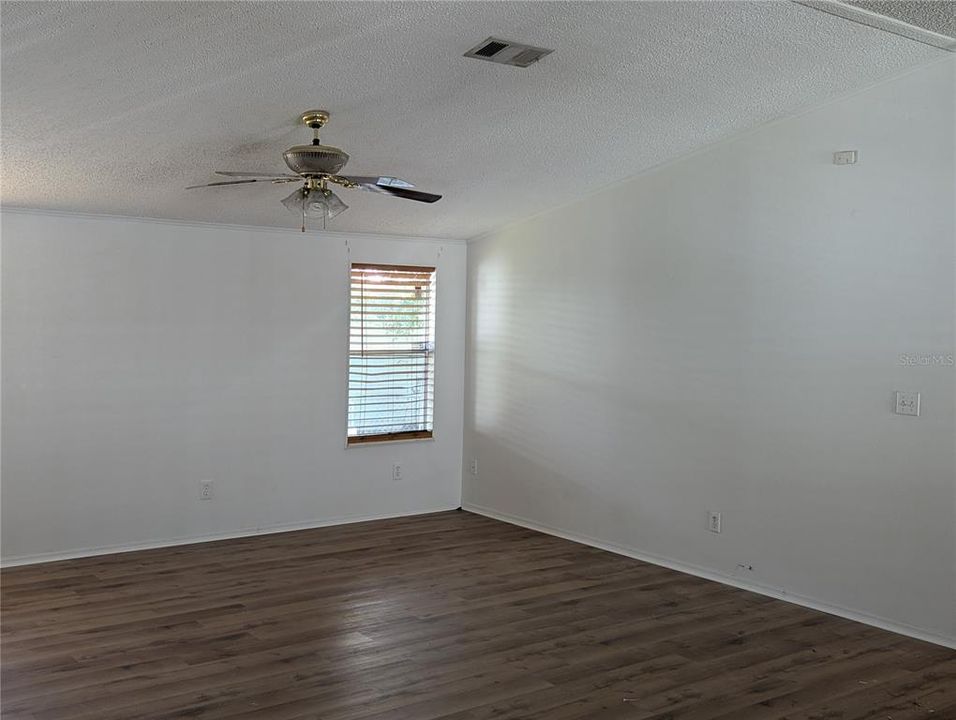 View of the living room from the kitchen