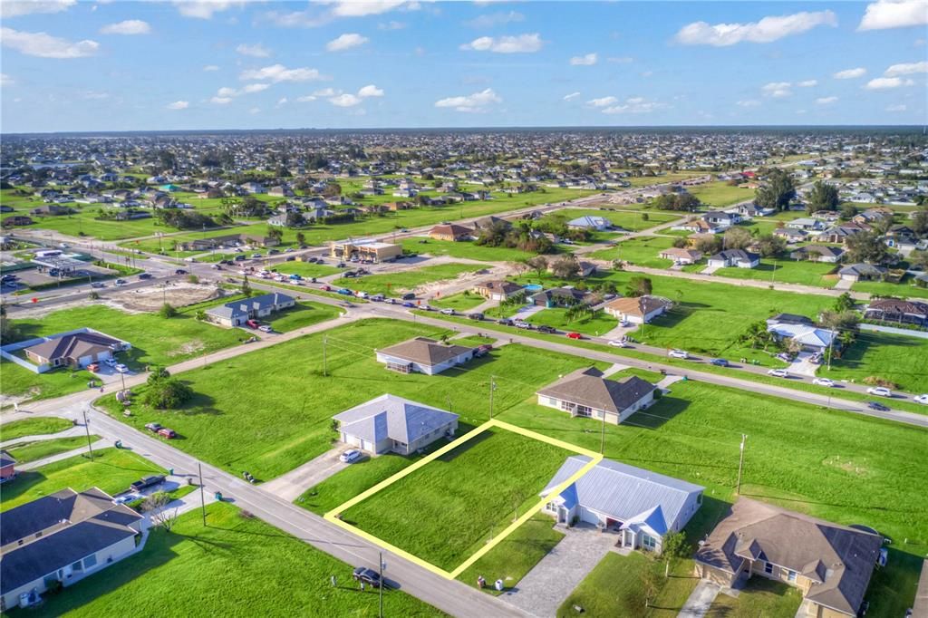 Aerial View of Duplex Lot